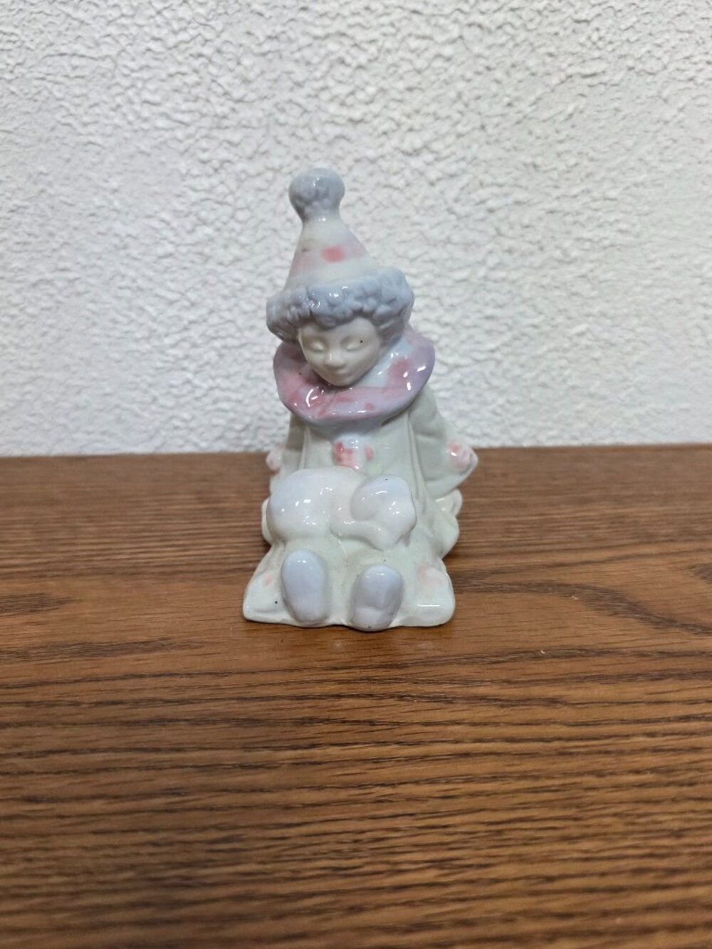 Home Decor Accents Porcelain Clown Figurine 4 3/4" Tall